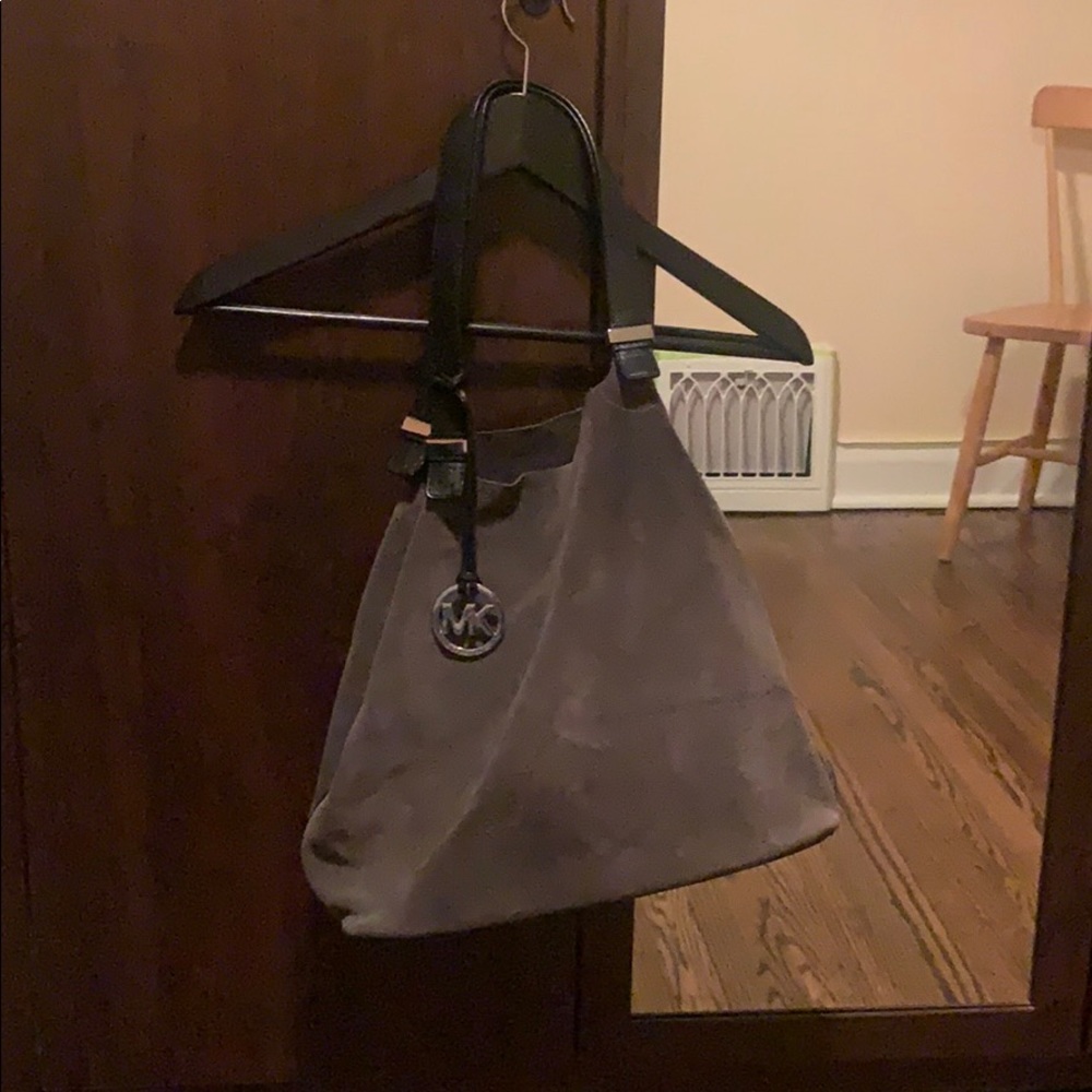 Michael Kors Grey Suede Colgate Tote